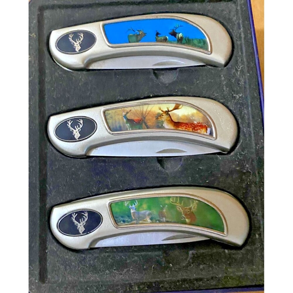 Wild Wings licensed 3-piece folding knife gift set